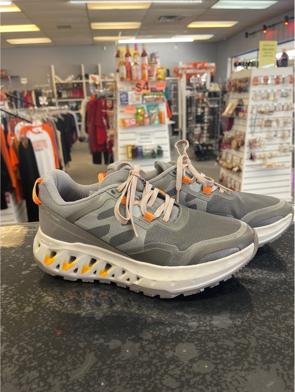 Pinnacle Gray and Orange Athletic Sneakers Size 11